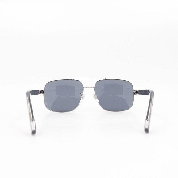 Gucci GG0529 Squared Aviator Sunglasses Silver Gray OS - Picture 16 of 16